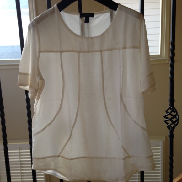 New White J.Crew Tee - Picture 3 of 4
