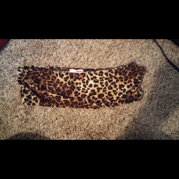 Leopard print strapless bra - Picture 1 of 1