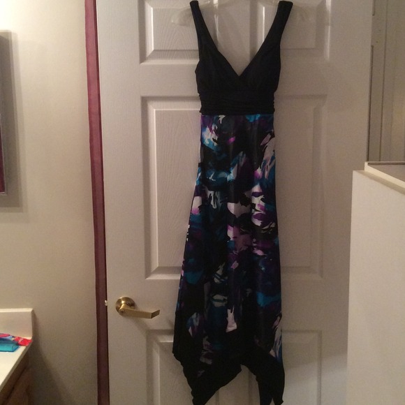 👗 multi colored handkerchief dress👗