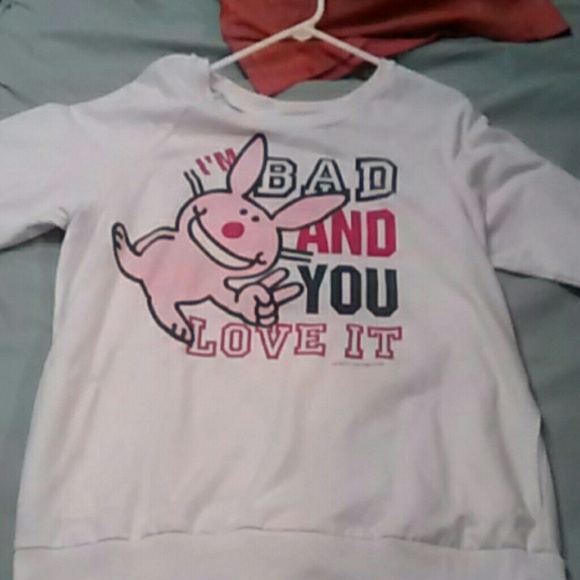 White happy bunny sweater - Picture 1 of 3