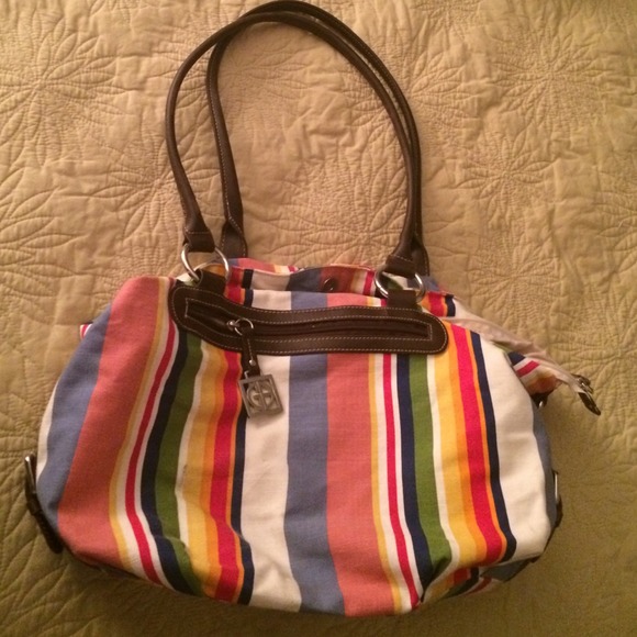 🚫SOLD🚫Striped bag by Giani Bernini