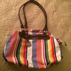 🚫SOLD🚫Striped bag by Giani Bernini