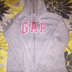 Pink/Gray Gap zip-up hoodie...
