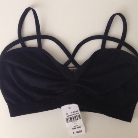 Lf black bralette