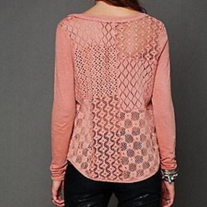 Free people lace back top
