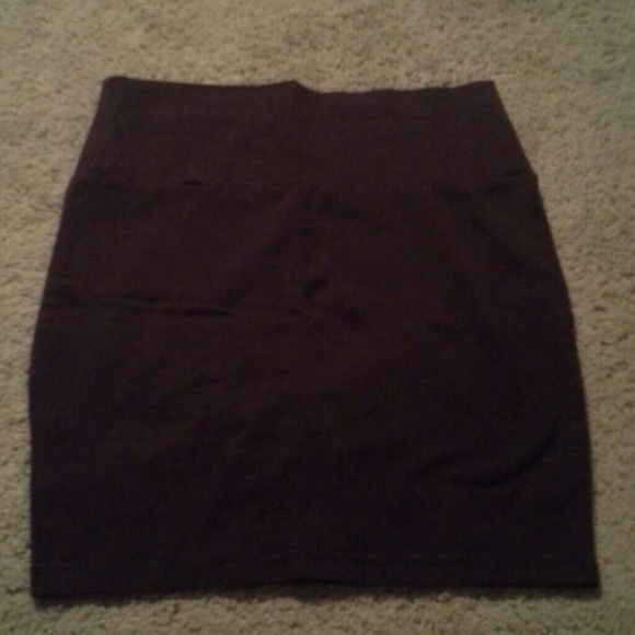 Brown highwaist or fold over skirt