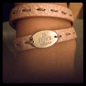 Fendi wrap bracelet shimmery pink
