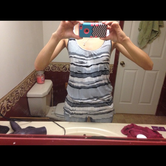 Black white and gray A'Gaci top:)