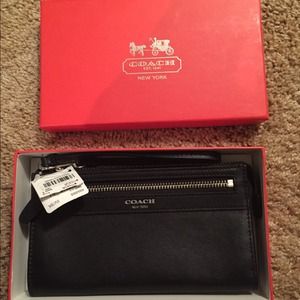 Authentic leather coach wallet. Brand new