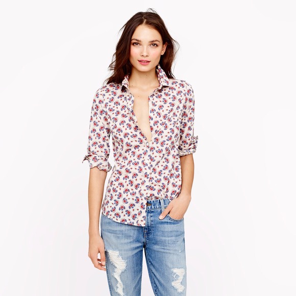J. Crew perfect button shirt - sz 6
