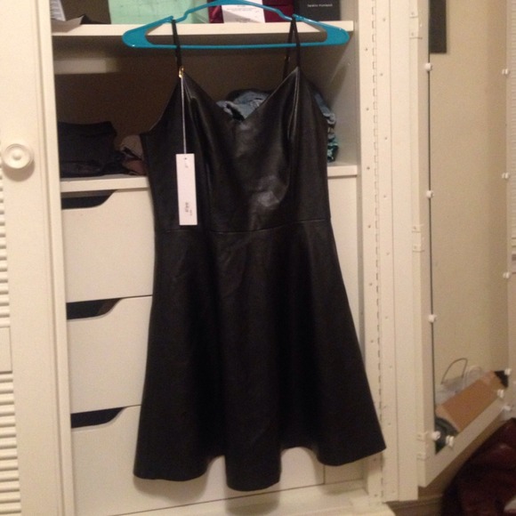 Amanda Uprichard leather dress BRAND NEW