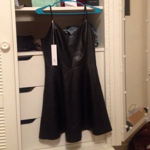 Amanda Uprichard leather dress BRAND NEW