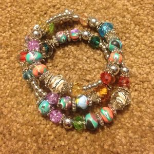 Beaded wrap bracelet