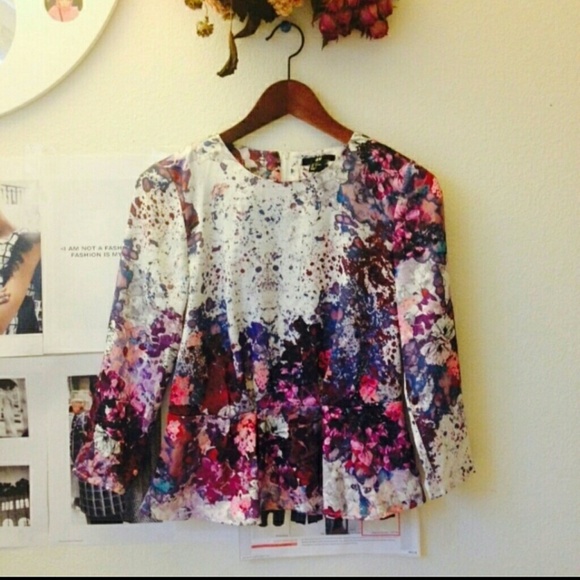 Floral Peplum top