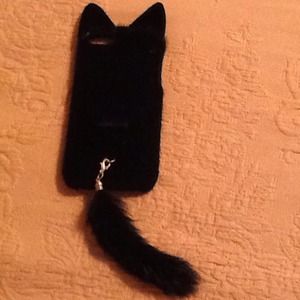 Fuzzy cat iPhone 5 case