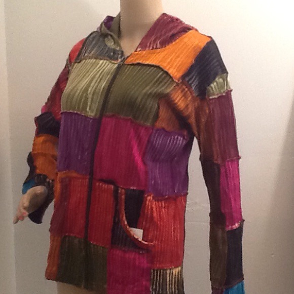 Boutique Jackets & Blazers - Patchwork boho style jacket. NWT