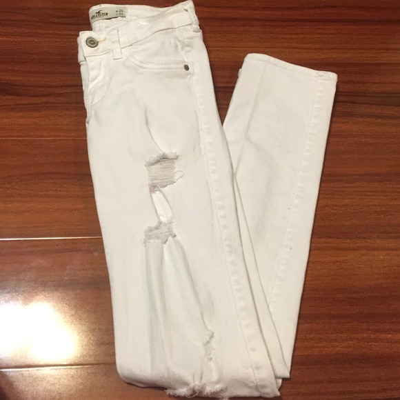 White hollister jeans
