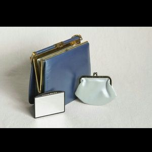 Vintage Clutch with Mirror and Coin Purse Included
