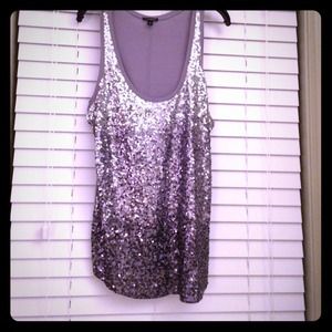 Express Ombré Sequin Tank Sz. LG