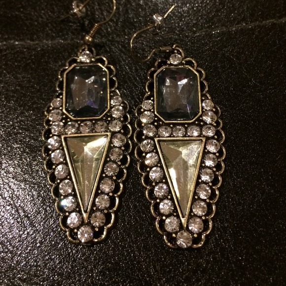 Rhinestone earrings!