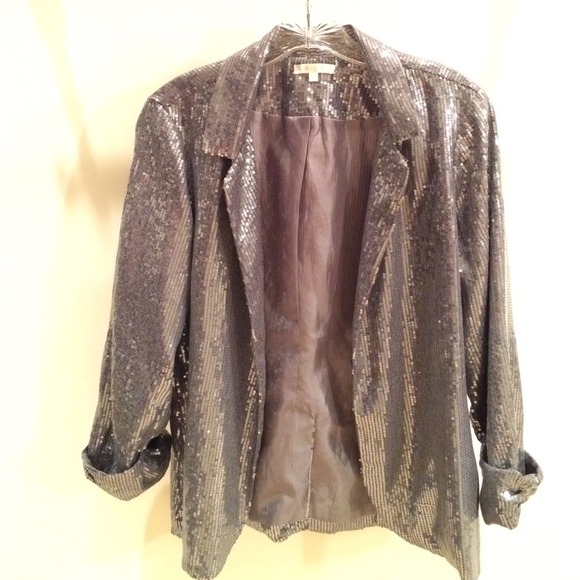 Matty M Silver Sequin Jacket