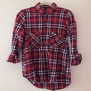 Cropped Plaid ButtonUp