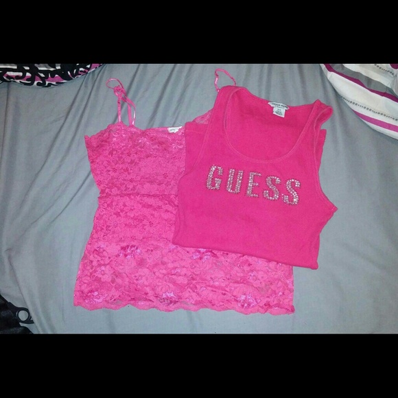 Guess tank and lace cami