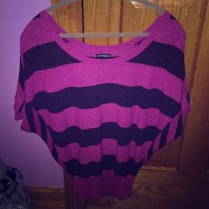 Magenta sparkley shirt from express