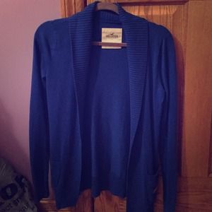 Royal blue hollister cardigan