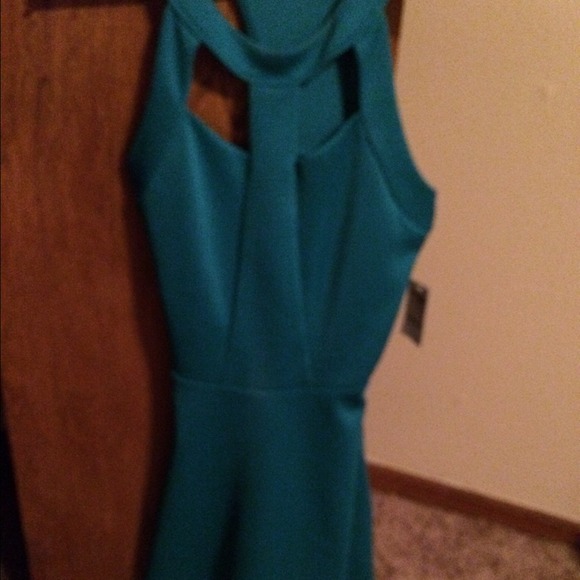 Teal Modern Skater Dress