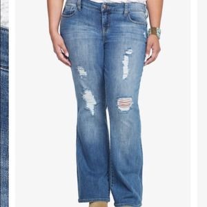 Torrid relaxed boot jeans size 20