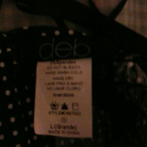 black and white poka dot top - Picture 3 of 3