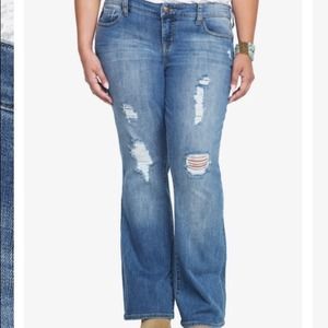 Torrid relaxed boot jeans size 20