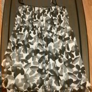 Hollister blue flower tank top