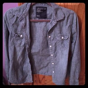American Eagle denim shirt