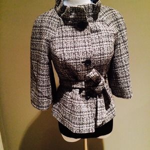 The Limited ruffle collar jacket