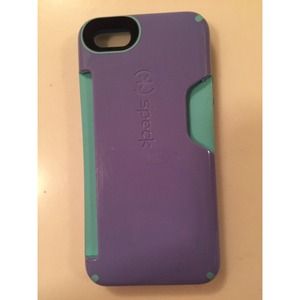 Speck purple iPhone 5s case w/ card slot