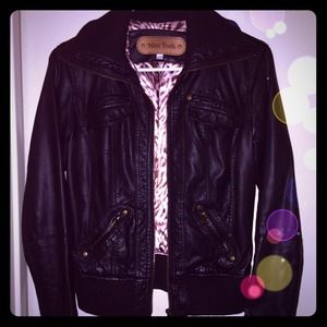 Black Faux Leather Jacket