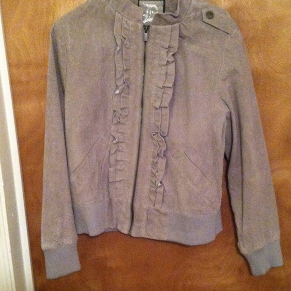 Dollhouse grey leather jacket