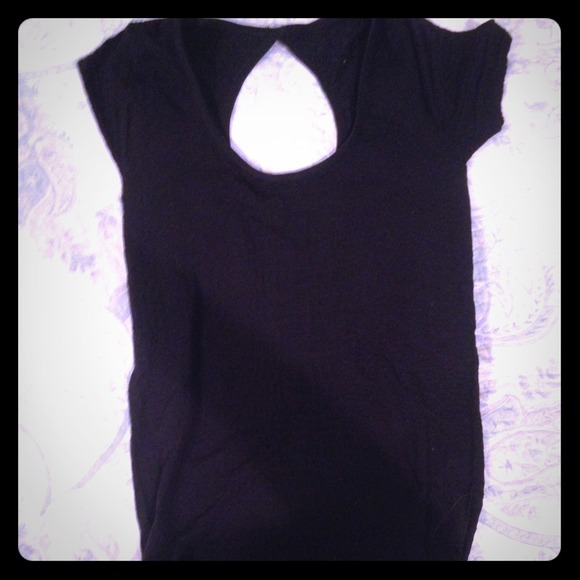 Black stretchy material bodysuit