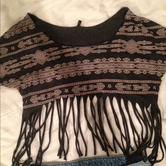 Tribal fringe top