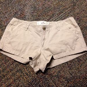 Tan hollister shorts