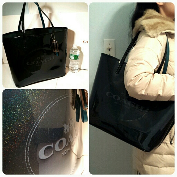 coach glitter tote
