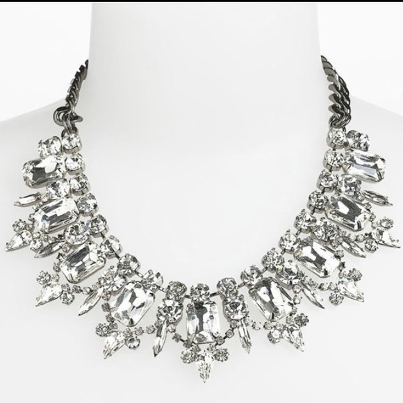 Austrian swarovski diamond bib necklace