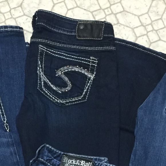 Silver jeans!