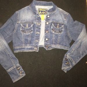 Half jean jacket