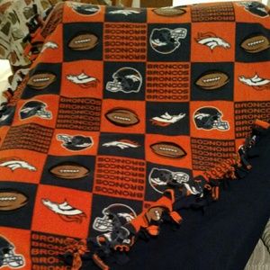 Custom Tie Blankets Denver Broncos