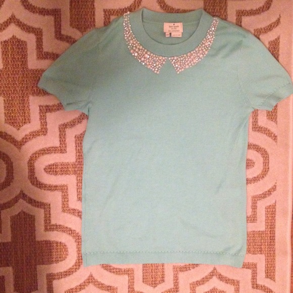 Embellished kate spade knit tee