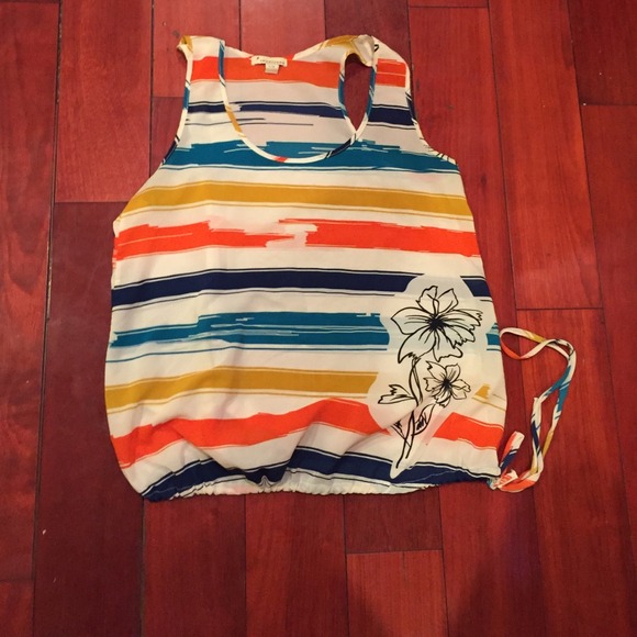Striped floral blouse from forever 21
