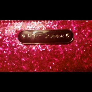 Betsy Johnson wallet pink w/glitter